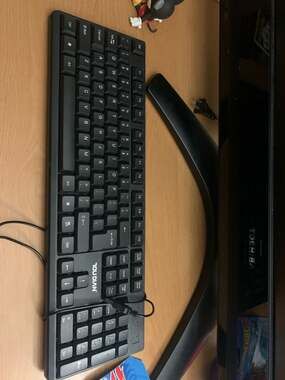 Cshidworld USB Keyboard Mouse Combo, Silent Optical Ergonomic Design, Full-Size,